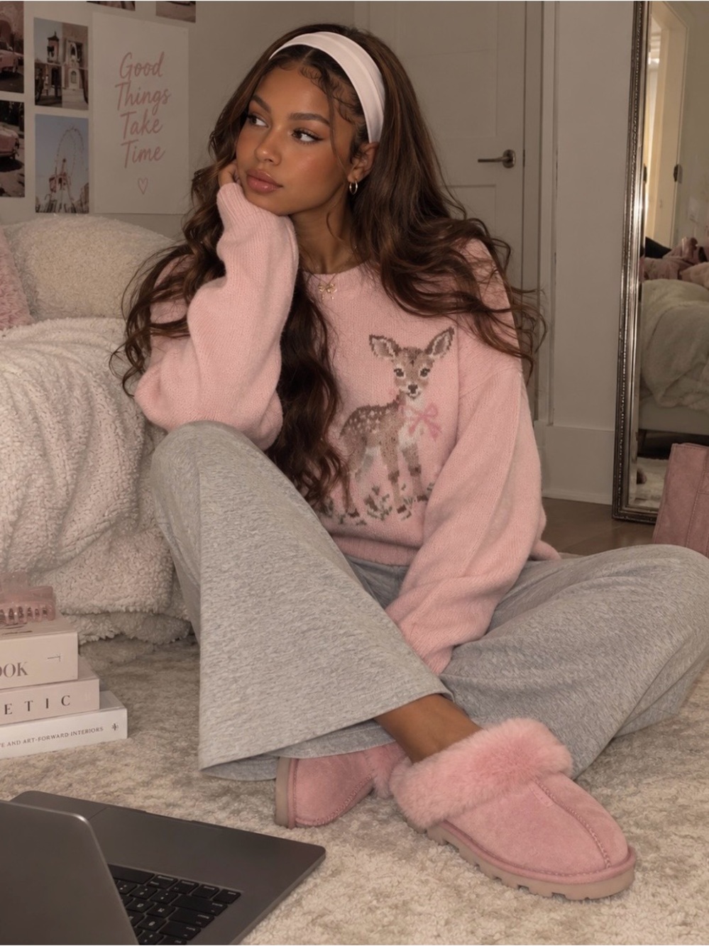 UGG Pink Coquette slippers